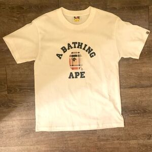 A Bathing Ape White Graphic T-Shirt